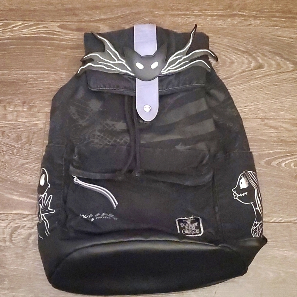 Disney The Nightmare Before Christmas Large Backpack Jack & Sally Now & Forever